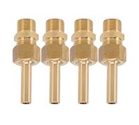 ZJchao BUSE DE Fontaine, 4 PCS BOOSSE DE FOUNTAINE D'EAU BUSE SEULLE-MODE avec du Fil Mâle Pure Copper Grand Hexagonal Direct Buzzle Pool Pool Power Buzzle Fountain Spout pour (G3/8)