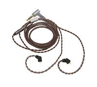 ZJchao Câble IEM, 2 Broches 0,78 Mm 3,5 Mm Prise à Angle Droit Cordon D'écouteurs de Remplacement Câble IEM 2 Broches avec Micro Câble Micro IEM avec Micro pour AS10 AS06 ZST ZS3 ES4