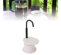 ZJchao Cafetière à Tube à Tube, Cafetière en Aluminium en Alliage en Alliage en Alliage en Alliage 1 Tasse 50 Ml D'outil de Brassage à Bec Portable Portable pour Camping (WHITE)
