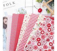 ZJchao Câles de Tissu, Restes de Tissu 19,7 * 19,7 en 7pcs Coton Cotton Clares de pour Fabriquer des Costumes, Décorations (50 * 50 cm)