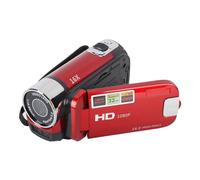 ZJchao Caméra DV 4K Écran Rotatif TFT 48MP 2,7 Pouces, Zoom Numérique 16x, Caméra Vidéo DV 48MP avec Câble USB, Sortie HD, Lumière de Remplissage Avant, avec Une clarté Impeccable (Rouge)