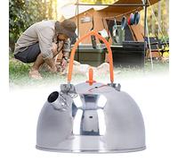 ZJchao Camping en Acier Inoxydable Kettle, 0,6 L Portable Camp Ta To Pot Isolation Chauffante Empêcher L'échappement Mini Thé Mini-Télé