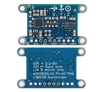 ZJchao Capteur d'accéléromètre 9DOF, Gyroscope 3 axes, Carte de champ magnétique, Module électronique pour sports ou applications diverses