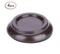 ZJchao Caster Tasses, Tasses de Lacets pour Protéger les de Roulettes de Plancher en Bois avec des de Lacets pour des Gobelets en Cours d'eau (BROWN)