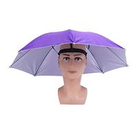 ZJchao Chapeau Parapluie, Chapeau de Imperméable avec Bandeau élastique pour la Pêche en Plein Air Randonnée Camping, Couvre-chef Pliable Portable (PURPLE)