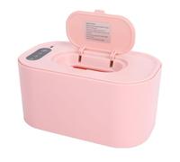 ZJchao Chauffe-Lingettes pour bébé, Chauffe-Lingettes Portable avec Mécanisme de Retour Automatique, Couvercle Amovible pour la Plupart des Standard jusqu'à 80, (PINK)