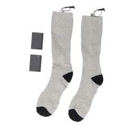 ZJchao Chaussettes Chauffées Chauffées électriques Chaussettes Thermiques Rechargeables pour Les Hommes avec Une Boîte de Batterie Chauffant jusqu'à 50 ℃ (Gray)