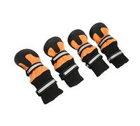 ZJchao Chaussures pour Chiens, Bottes de Chien Réglables pour Petites Bottes de de Petite Grande Chienne pour Petits Chaussures de Extérieures avec Bandes Réfléchissantes de Neige pour pour la (XL)