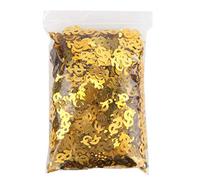 ZJchao Chips de Confettis, PVC 60G Jetant une Fleur de Graduation de Confettis avec le Lancement Polyvalent, fabriqué à Partir de Matériau en PVC Fiable pour des Décorations de Table, (signe dollar