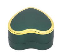 ZJchao Coffret pour Bagues Lumineuses, étui de Rangement pour Bijoux en Forme de Cœur avec Lumière LED pour Bagues, Boucles D'oreilles, Fiançailles, Anniversaire de Mariage, (vert foncé)