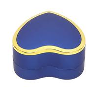 ZJchao Coffret pour Bagues Lumineuses, étui de Rangement pour Bijoux en Forme de Cœur avec Lumière LED pour Bagues, Boucles D'oreilles, Fiançailles, Anniversaire de Mariage, (bleu marine)