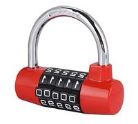 ZJchao Combinaison de Mot de Passe pour Valise, Cadenas à Chiffres, Cadenas à Combinaison en Forme de U pour Valises et Portes, en Alliage de Zinc et Preuve (rouge)