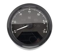ZJchao Compteur de Vitesse Numérique de Moto de Style Rétro avec Tachymètre, Odomètre et Affichage du Niveau de Carburant 12 000 Tr/min 199 Km/h Jauge LCD pour les Mises à Niveau des Instruments de