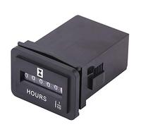 ZJchao Compteur Horaire, Compteur Horaire Mécanique DC 6 80 V, de Moteur, de Voiture pour Moteur à, Générateur de Bateau à (HM001)