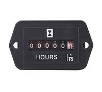ZJchao Compteur Horaire, Compteur Horaire Mécanique DC 6 80 V, de Moteur, de Voiture pour Moteur à, Générateur de Bateau à (HM002)