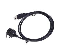 ZJchao Connecteur, Adaptateur de Montage sur Panneau Connecteur USB étanche USB étanche de Rallonge USB3.0 Femelle Mâle Adaptateur de Montage sur Panneau de Prise de Riz