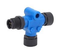 ZJchao Connecteur M12 5 Broches NMEA 2000 Marine T IP67 étanche pour Une Intégration Fiable du Réseau Lowrance, Compatible avec Le Système électrique du Bateau (Blue)