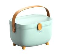 ZJchao Conteneur de Stockage de Pilules Ovale avec Conception à Deux étages, Organisateur de Médicaments Multi-compartiments de Grande capacité pour la Maison, Support de Médicaments Portable pour