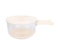 ZJchao Conteneurs de Stockage de Fruits pour Réfrigérateur, Bol à Laver Les Fruits avec Passoire Organisateurs de Réfrigérateur et Rangement Gadgets de Cuisine Passoire Boîte de (White)