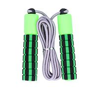ZJchao Corde Réglable avec Compteur électronique, Corde à Sauter en Caoutchouc de Coton épais, Poignée en éponge Douce pour l'exercice Physique, avec Comptage Précis et Prise (Green)