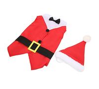 ZJchao Costume de Noël pour Chien, Robe pour Animaux de Compagnie à la Mode, Couleur Vive, avec Lumière, pour Fête, Halloween, Mariage, Anniversaire (S)