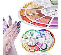 ZJchao Couleurs D'apprentissage de la Roue de Couleur Paint Tableau D'art Classe D'art Tool D'enseignement pour Artistes Professeurs Concepteurs avec Planche de Mélange de Couleurs