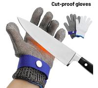 ZJchao Coupe en Maille Métallique pour Travail de Sécurité et Tronçonneuse de Viande (L)