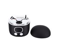 ZJchao Coupe-ongles électrique Rechargeable - 3 Vitesses, 2 Têtes de Coupe, Lumière LED et Loupe - Pour Adultes et Seniors, Usage à Domicile ou en Voyage (avec loupe noir)