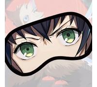 ZJchao Coussinet Oculaire à Compresse Froide, Soulagement Réutilisable de la Fatigue Oculaire, Yeux Gonflés, Blocage de la Lumière, avec de Jolis Motifs de Dessins Animés, pour Dormir (Tapez 4)