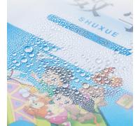 ZJchao Couverture de Livre Protecteur de Livre Matériau PP Transparent Imperméable Réutilisable Sans Odeur Convient aux Formats A4 16K 22K avec Tige pour (Couverture de livre 22K avec tige C215)