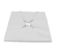 ZJchao Couverture de Repos Jetable de 100pcs de Tissu Non tissé D'épaisseur High Water Absorption Breffe de Support de la Peau Respirable pour les Salons de beauté et (【Blanc】 Écharpe du trou