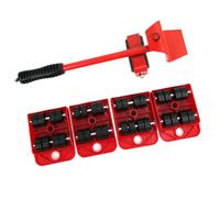 ZJchao Curseurs de Meubles, Outil de Déplacement de Meubles en Plastique et en Fer avec Pied-de-biche à Levier et Outil de Levage de à 4 Bases Curseurs de pour Tapis pour Tout Ménage ou Individu Qui