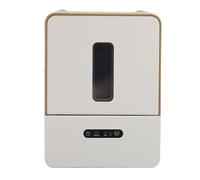 ZJchao Dispensateur en Papier Serviette Automatique Porte-Serviette en Papier à Rouleaux électriques sans Touche avec 3 Paramètres de Longueur Réglables Lumière de Nuit pour la (Couleur de café)