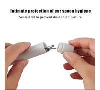 ZJchao Ensemble de Collecteur de Cérumen Portable 6 en 1, Nettoyeur D'oreille en Acier Inoxydable, Outil de Nettoyage D'oreille en Spirale avec Boîte de Rangement pour les Soins (Tube en plastique)