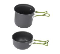 ZJchao Ensemble de Cuisine de Camping, Camping Ustensiles de Cuisine Car Essentials Cookware Mess Kit avec Sac de Transport pour 1 à 2 Personnes Sware