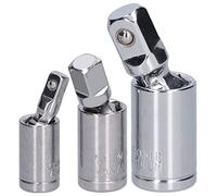 ZJchao Ensemble de Douille Pivotante, 3pcs Adaptateur de Douille à Joint Universelle Adaptateur Pivotant Pobite Pivotant Universal Idle 1/2 3/8 1/4 Chrome Vanadium Steel Conversion