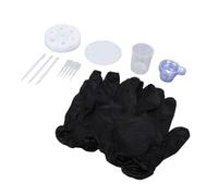 ZJchao Ensemble de Moules à Dés en Silicone, Moule Polyédrique à 7 Cavités pour D4 D6 D8 D10 D12 D20 avec, Tasse à Mesurer, Bâtonnets D'agitation pour Jeux de Table, Fabrica
