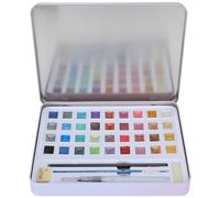 ZJchao Ensemble de Peinture Aquarelle 36 Couleurs de Perles, Blocs Solides Concentrés, Toner de Haute pureté avec Transition Fleurie pour Artistes, Cadeaux de Peinture