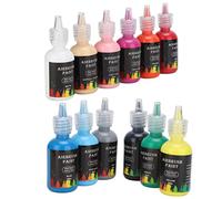 ZJchao Ensemble de Pigments Liquides de 12 Couleurs, Peinture à Base D'eau de Haute qualité, Colorant D'encre pour Travaux Manuels sur Textile, Métal, Bois, Céramique, Plastique, Cuir,