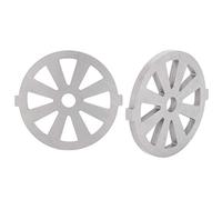 ZJchao Ensemble Hachoir à Viande et Assiettes en Acier Inoxydable, Disque de Meulage de 7 Mm pour Broyeur Alimentaire, Accessoire de Remplacement pour Broyeur de Type 5# B, Paquet de 2 (Couteau à