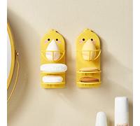 ZJchao Éponge de Maquillage Titulaire Poudre Bouffée Rack 3 Niveaux de Stockage Mural Cosmétique éponge Organisateur avec Motif de Canard de Bande Dessinée pour la Maison Voyage