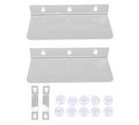 ZJchao Étagères pour Plantes de Fenêtre, Paquet de 2 Extensions de Rebord en Acrylique Transparent avec Ventouse et Support pour Herbes Succulentes, Décoration de Maison