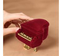 ZJchao Étui de Rangement pour Bijoux, Boîte à Bijoux en Forme de Piano, étui de Voyage Compact pour Boucles D'oreilles, Bagues, Colliers, Idéal avec un Design Simple pour Mère