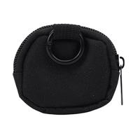 ZJchao Étui pour Aide Auditive, Pochette de Rangement de Protection avec Doublure Antistatique et Porte-clés Amovible, Housse de Voyage Portable pour Amplificateurs Auditifs, Noir