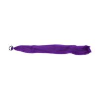 ZJchao Extension de Cheveux Queue de Cheval Violette en Fibre Synthétique Ultra Douce et Légère, sans Enchevêtrement, sans Perte avec Sangle élastique Intégrée pour Femmes et Filles,