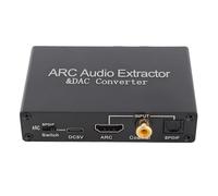 ZJchao Extracteur de Son Numérique Sortie HD Extracteur de Son ARC Convertisseur Analogique Numérique Multicanal 192 KHz pour Cinéma Maison avec Sortie 3,5 Mm et