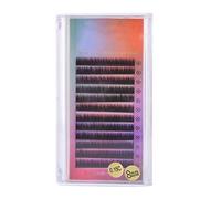 ZJchao Fausses Cils Extension de Diyins Rampe Souple mélangé Long Faux Cils de Faux œil 0,15 Mm 5 Types 4 Couleurs avec Fibre Synthétique pour un Usage Personnel Professionnel (#1)