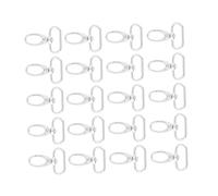 ZJchao Fermoirs de Sac en Alliage de Zinc, Clips à Gâchette Pivotants, 20 Pièces, Différentes Tailles, Crochets pour Porte-clés pour le Bricolage et un Usage Quotidien (25mm)