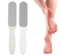 ZJchao Fichier de Pied à Double Face Callus Retour de Déménagement Outil de Pédicure pour élimination de la Peau Morte avec Manche Ergonomique Rasée de Pied en Acier Inoxydable pour