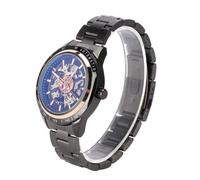 ZJchao FORSINING Montre Mécanique Automatique, Montre-Bracelet pour Hommes en Acier Inoxydable avec Mouvement à Vent Automatique, pour Les Réunions D'affaires Occasionnelles, 30 M (boîtier en or rose)